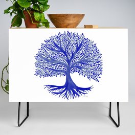 Tree of Life Watercolor – Navy Credenza