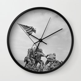 Raising the Flag on Iwo Jima - WW2 - 1945 Wall Clock | Worldwar2, Flagraising, Corps, Joerosenthal, Americanflag, Wwii, Warpictures, Battlepictures, Worldwartwo, Mountsuribachi 