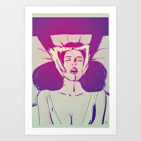 Night of the Vampire Art Print