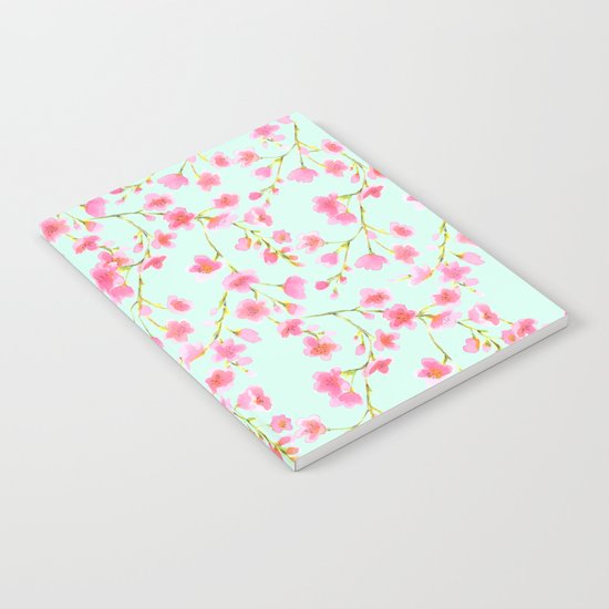 Cherry Blossom Pink Mint (for Mackenzie) Notebook