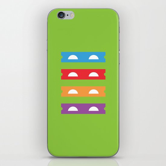 Teenage Minimal Ninja Turtles iPhone Skin