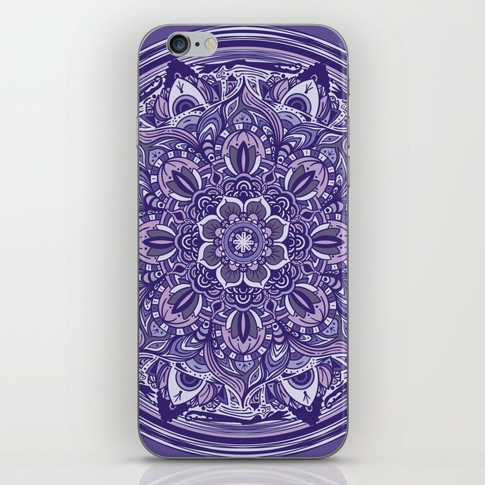 Great Purple Mandala iPhone Skin