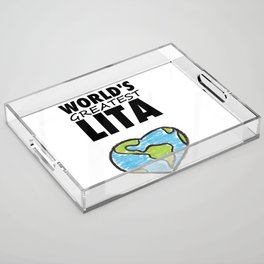 Worlds Greatest Lita Acrylic Tray