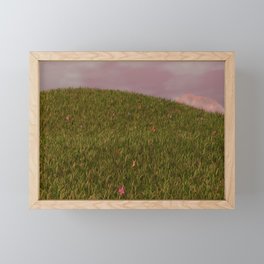 Flower Field Framed Mini Art Print