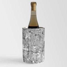 Los Angeles White Map Wine Chiller