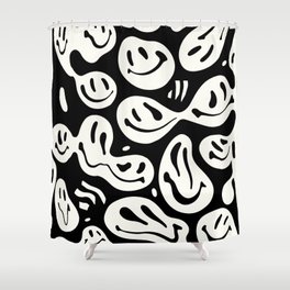 Ghost Melted Happiness Shower Curtain