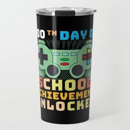 Days Of School 100th Day 100 Game Gamer Gaming Travel Mug