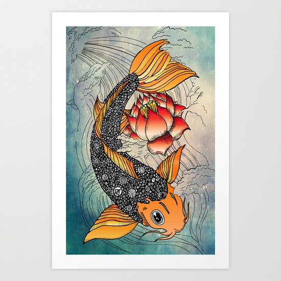 Koi Art Print