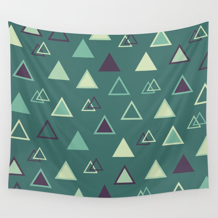 Lovely Triangles  Wall Tapestry