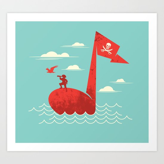 the pirate's song Art Print