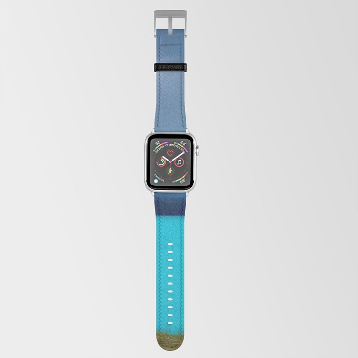 New Zealand Photography - Beautiful Turquoise Water By The Mountains Apple Watch Band