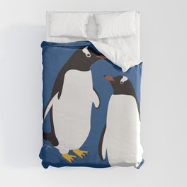 Gentoo penguin Duvet Cover