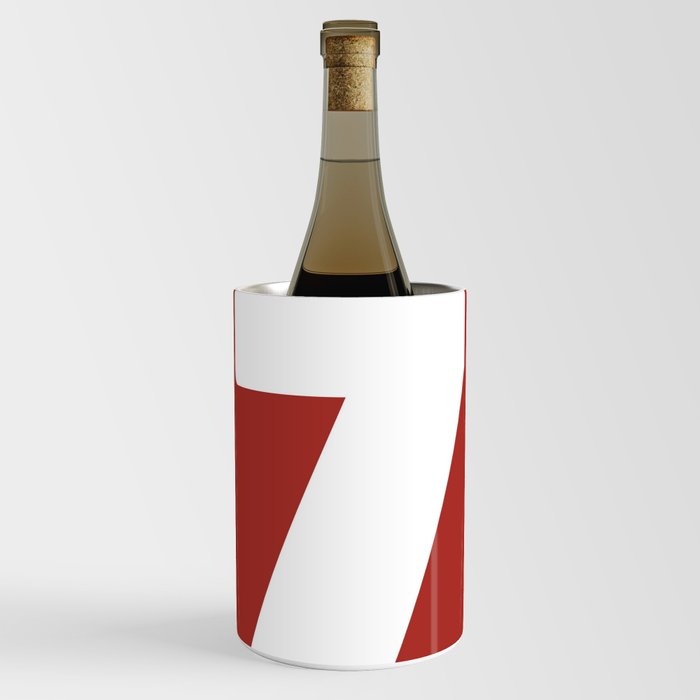 7 (White & Maroon Number) Wine Chiller