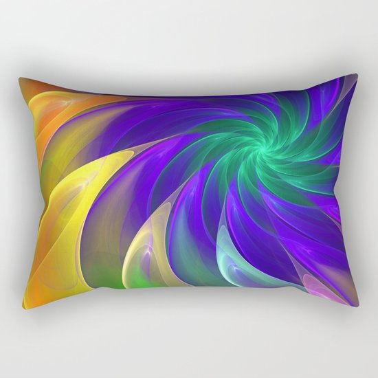 Abstract Color Swing Rectangular Pillow