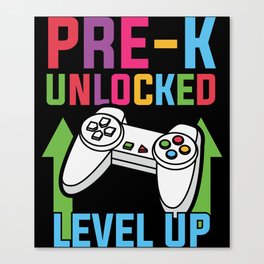 Pre-K Unlocked Level Up Canvas Print