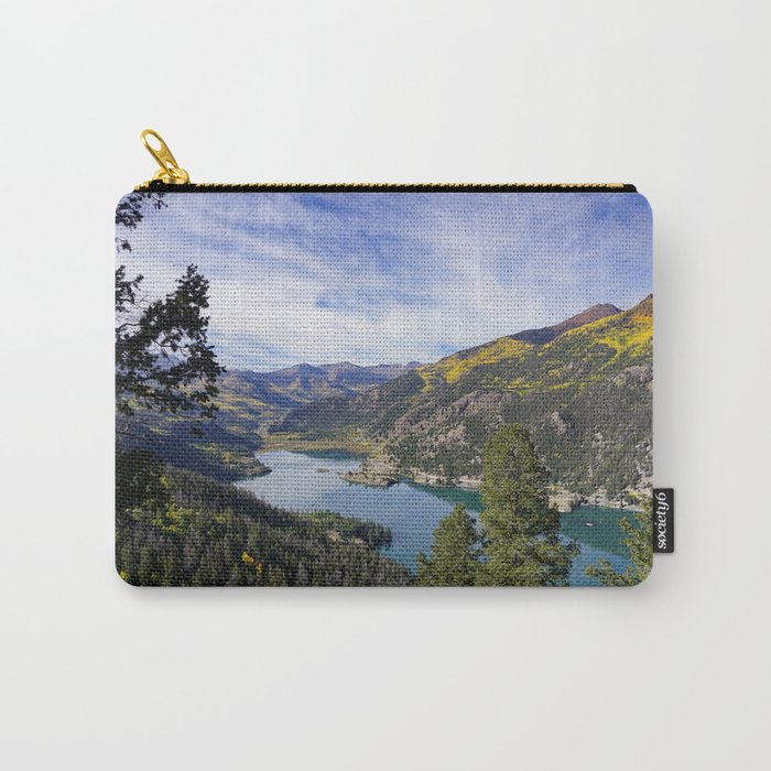 Autumn view of Lake San Cristobal in Colorado Carry-All Pouch