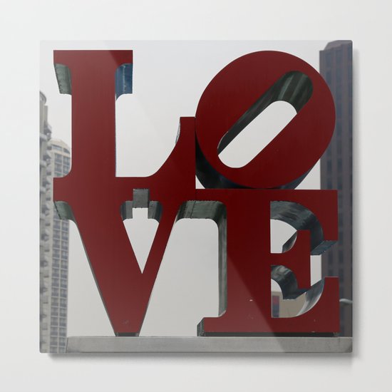 Love Philadelphia Sculpture Metal Print