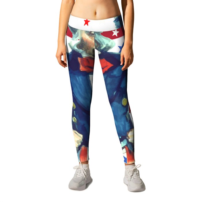 Beware of The Wrath of the Patient Man Stars And Stripes Leggings