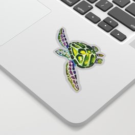 Watercolor Sea Turtle Sticker