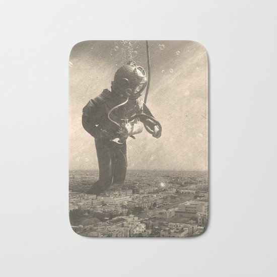Underwater City Bath Mat