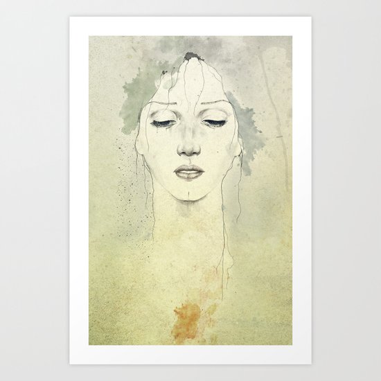 Raining Art Print