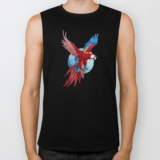 Ara Macaw Biker Tank