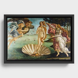 The Birth of Venus by Sandro Botticelli (1485) Framed Canvas