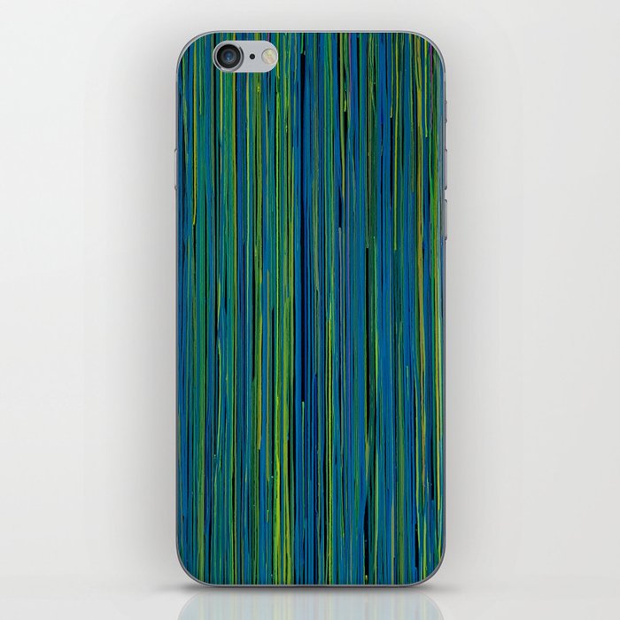 Color Drip Blue iPhone Skin