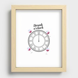 Drunk o'clock Recessed Framed Print