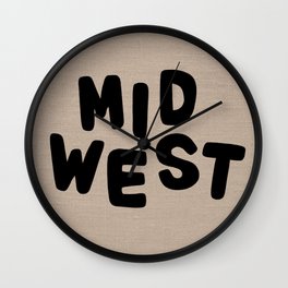 Midwest Linen Brown Wall Clock