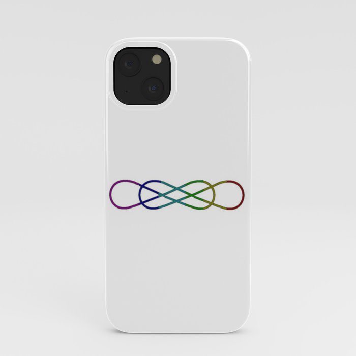 Rainbow Infinity Times Infinity iPhone Case