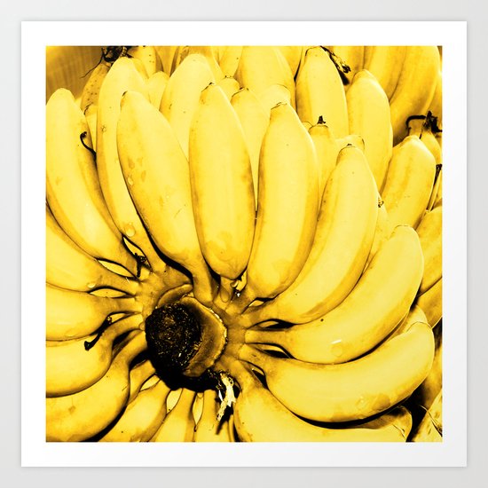 Yellow bananas Art Print