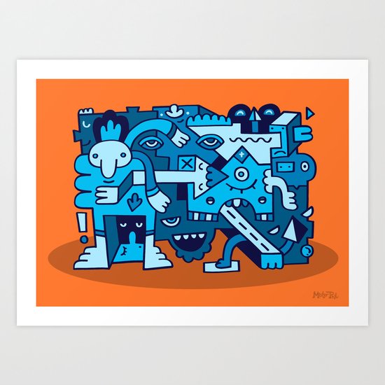 Acidic Auntie Ange Art Print