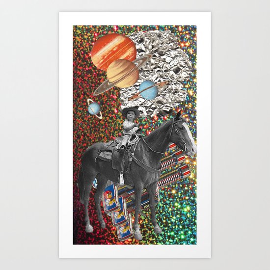 Cowboy and His Guns Art Print