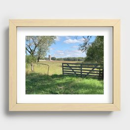 Iowa Fall Afternoon Recessed Framed Print
