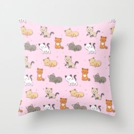 Lots O' Cats Throw Pillow