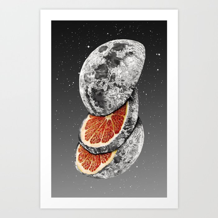 Lunar Fruit Art Print