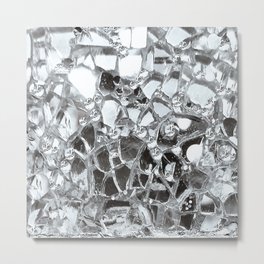 Mirrors and Glass Metal Print | Mosaic, Lynnlewis, Mirror, Glitz, Digital, Shiny, Sparkle, Silver, Glass, Crazycraftlady 