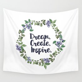 Dream. Create. Inspire. #s4 Wall Tapestry