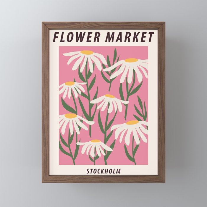 Flower market print, Chamomile, Daisy, Cottagecore decor, Posters  aesthetic, Museum poster, Floral art Art Print by Kristinity Art