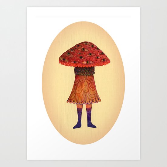 The Mushroom Princess Art Print
