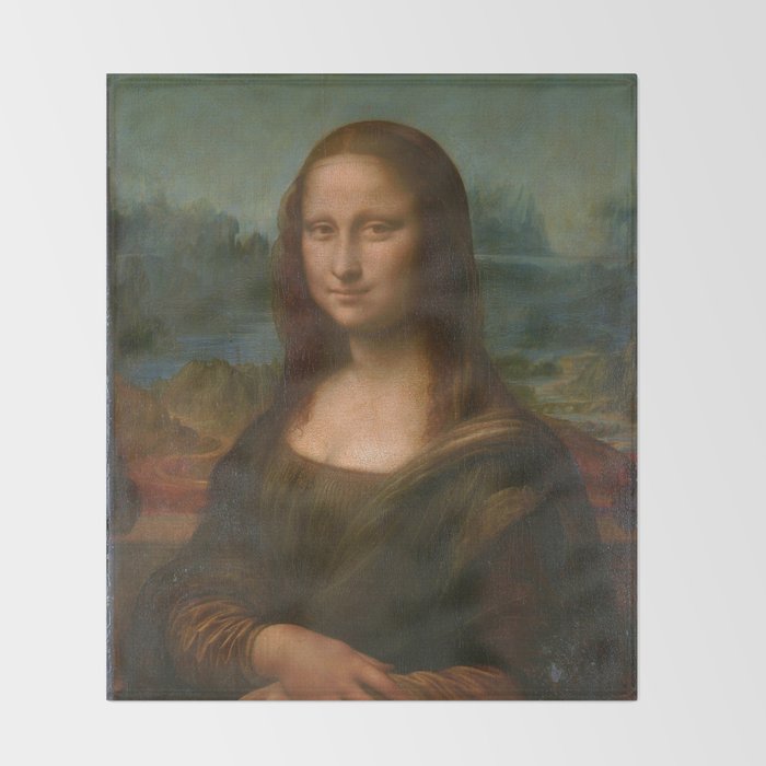 Mona Lisa Classic Leonardo Da Vinci Painting Throw Blanket By