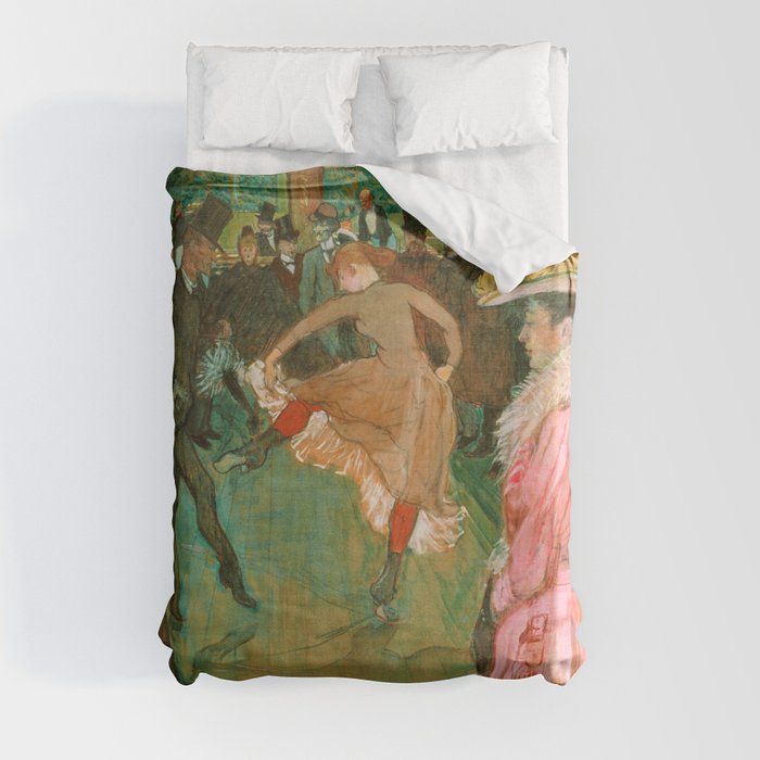 Toulouse-Lautrec - At the Rouge, The Dance Duvet Cover