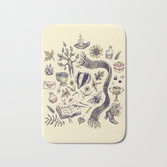 Hufflepuff, Loyal and True Bath Mat