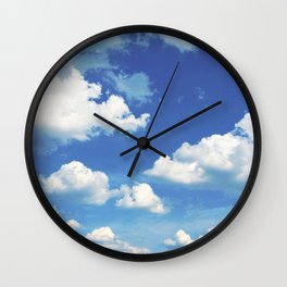 Blue Skies Wall Clock