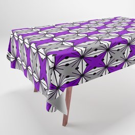 Abstract geometric pattern - purple and gray. Tablecloth