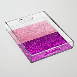Glitter pink Acrylic Tray