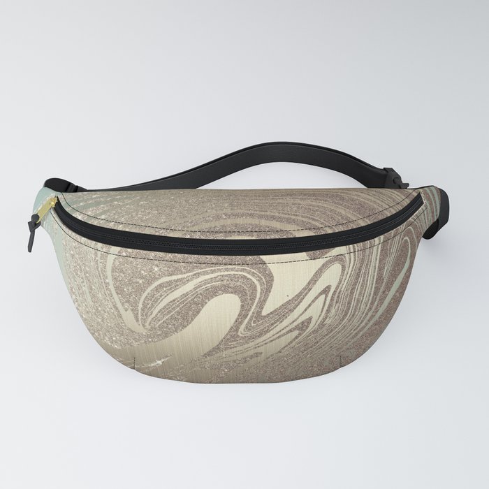 Mermaid Gold Wave 2 Fanny Pack