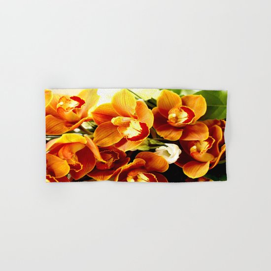 Orchid Corsage Hand & Bath Towel