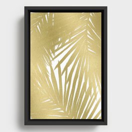 Palms Gold Framed Canvas